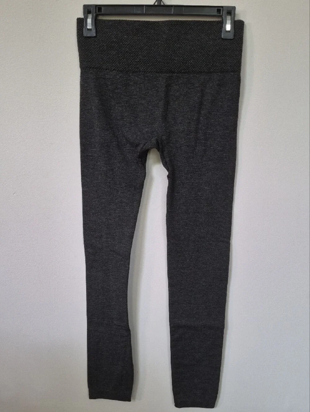 one 5 one Dark Charcoal Seamless High-Waist Cozy Leggings Womens S/M Base Layer